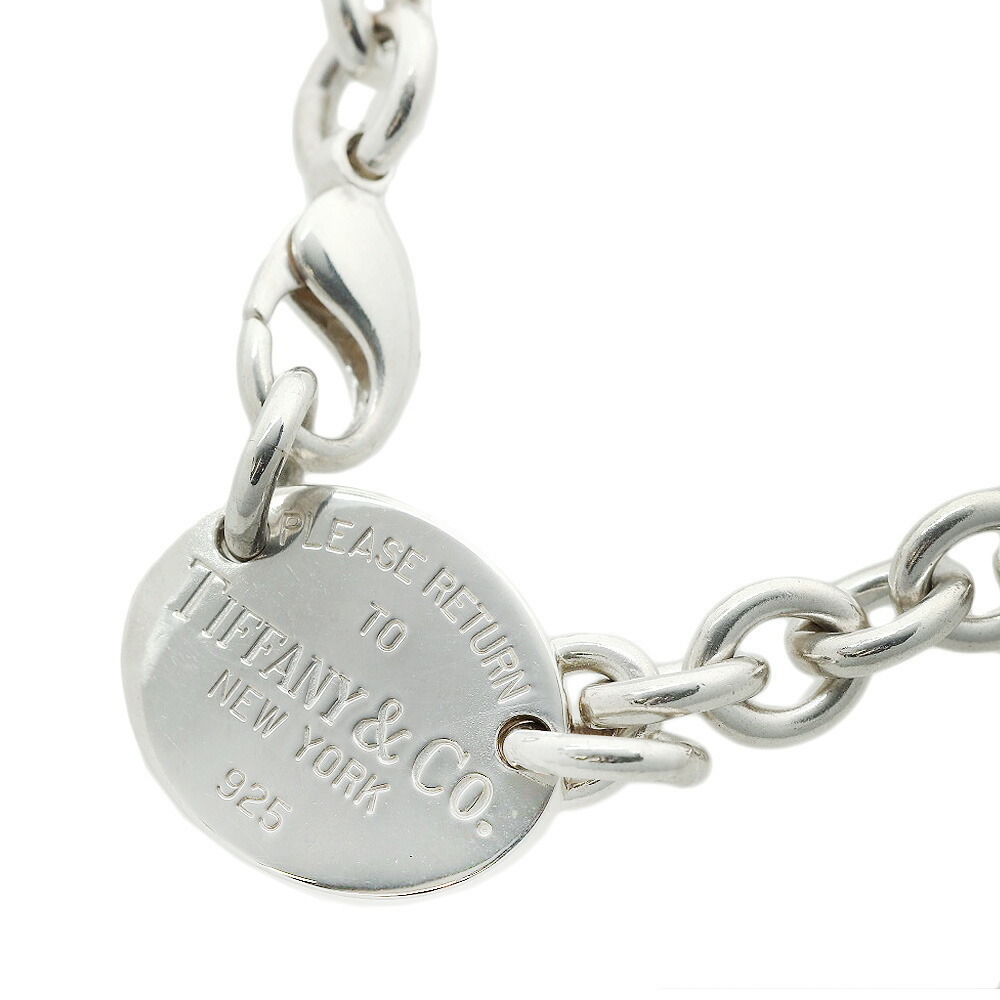 Tiffany Return to Tiffany Plate Choker Silver Necklace